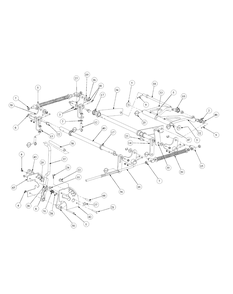 Lift Assembly Diagram and Parts List for M48-KW 53CB5DAV750-19-HP-OHV Cub Cadet Lawn Tractor